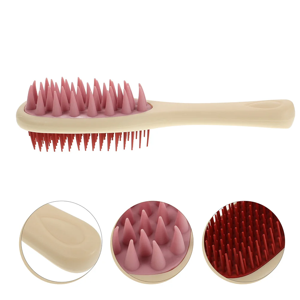 

2Pcs Dual Tooth Scalp Brush Long Handle Shampoo Massager for Exfoliating Itchy Scalp Hair Bathing Shower Routine