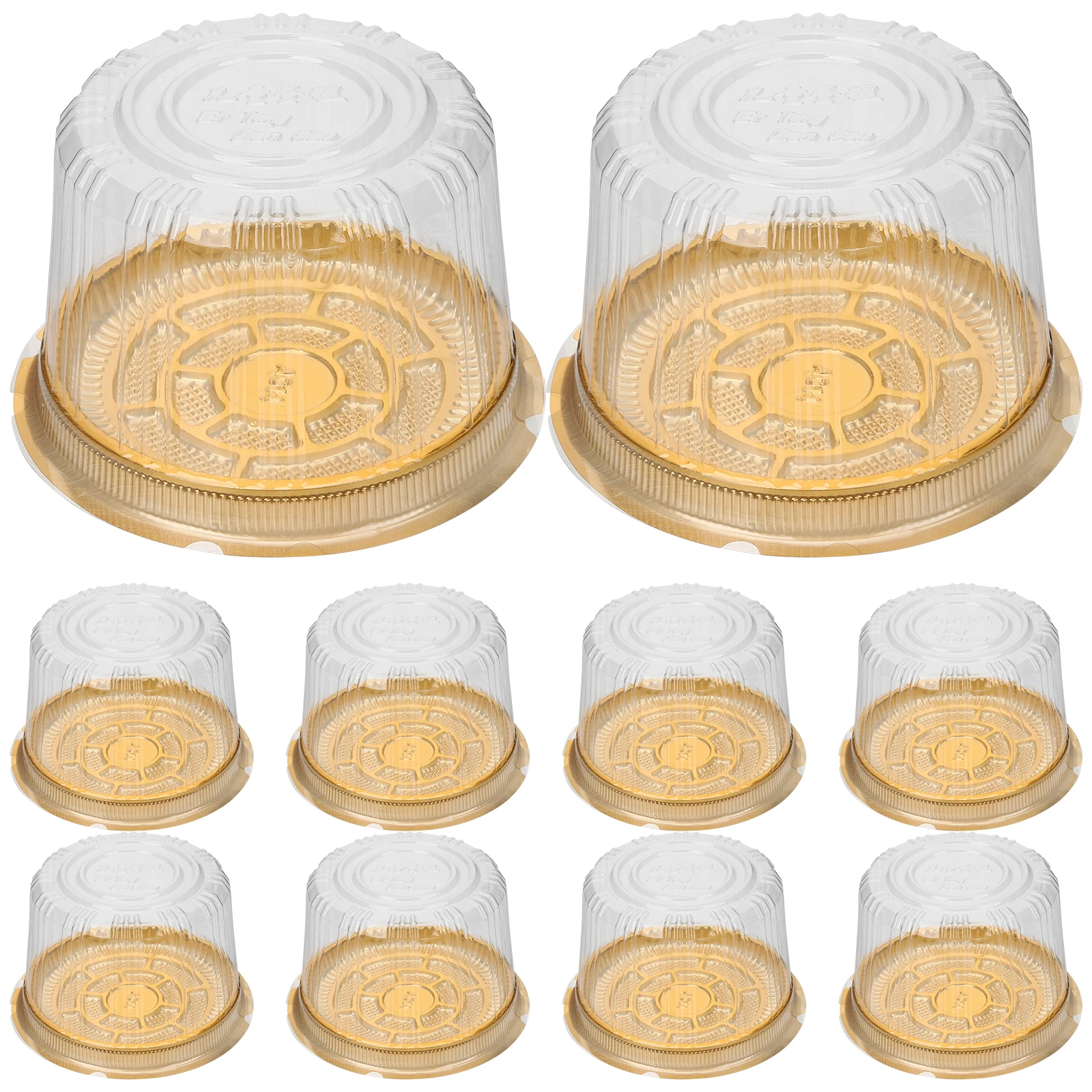 

Box Clear Packaging Boxes for Slice Cake Containers Plastic Cake Containers With Lids Dessert Shop Home Party Use