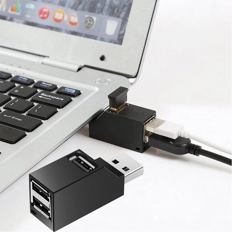 USB 3.0 Mini Splitter With One For Three, Suitable For PC Laptop  High-Speed U Disk Reading