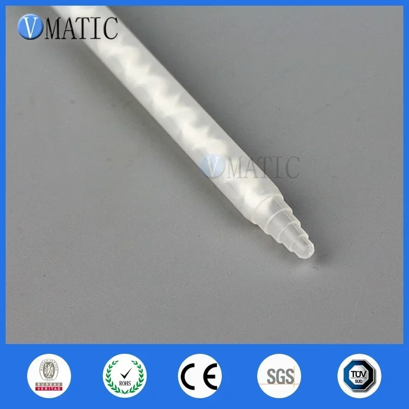 10×MC05-24 Static Mixing Tip ▶ 1:1 Dual-Component Dispenser（PP+GF30 Flared Design）