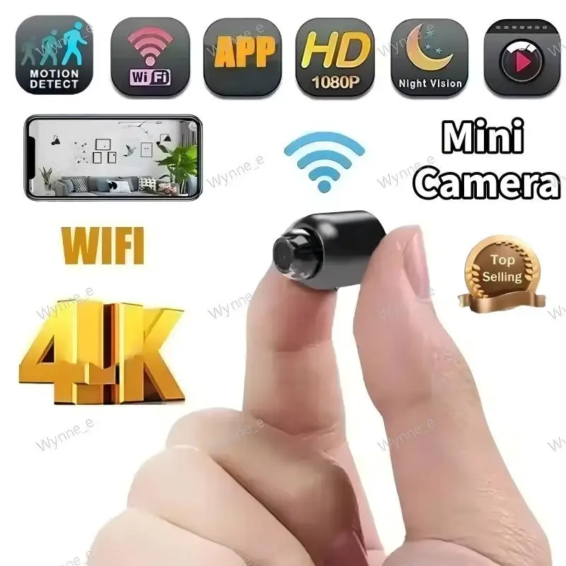 1080P HD Mini WiFi Wireless Security Camera Infrared Night Vision Motion Detection Indoor Surveillance Camera Remote View