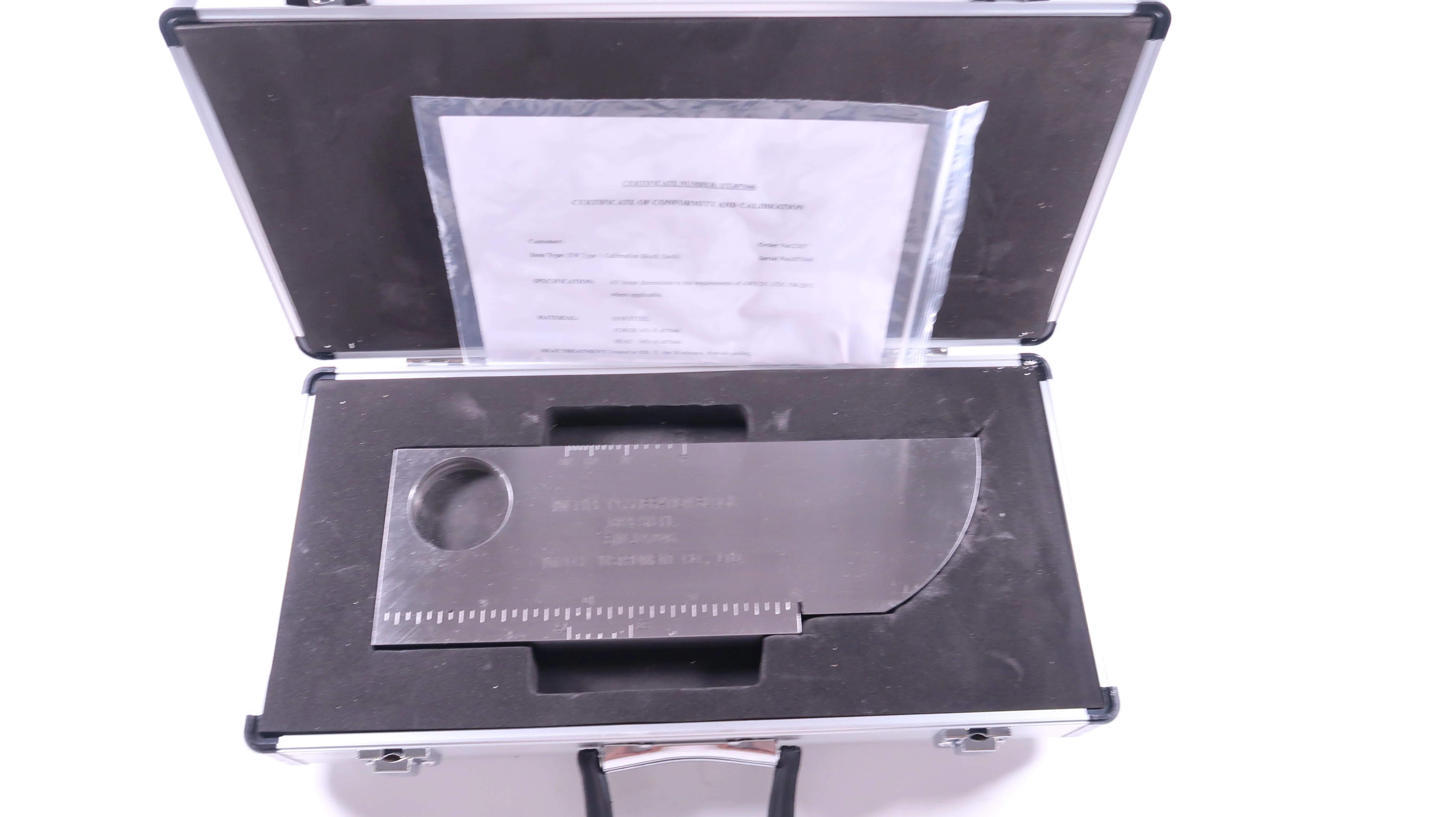 NDT IIW-Type 1 AWSD1.1/D1.1M-2015 Calibration Block 304 Stainless Steel test Block for Ultrasonic Flaw Detector INCH TYPE