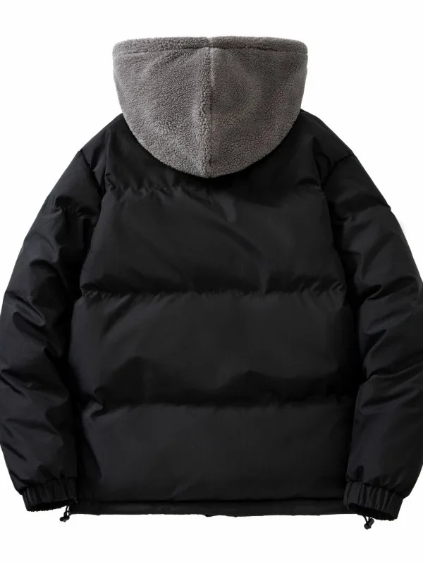 Winter jacke Männer im Freien verdicken Winter männliche Jacke Wind jacke Mantel übergroße 8xl warme gefälschte zweiteilige Daunen jacken Mäntel