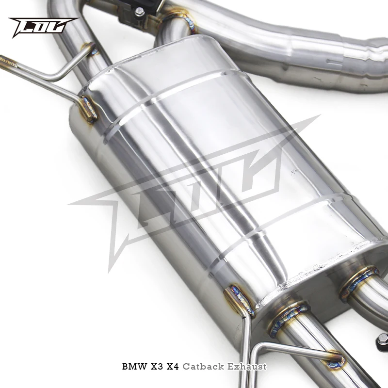 for  Catback Exhaust Pipes For BMW X3/X4 M40i 3.0T 2016-2023 Racing Car Exhaust System Stainless Steel Muffler Escape