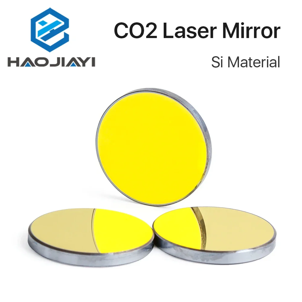 Co2 Laser Si reflective Mirrors for Laser Engraver Gold-Plated Silicon Reflector Lenses Dia. 19 20 25 30 38.1 mm