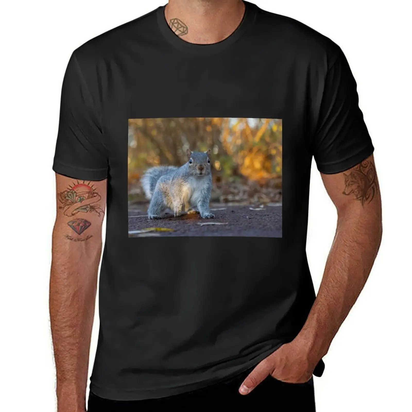 Squirrel T-Shirt customs sublime men workout shirt