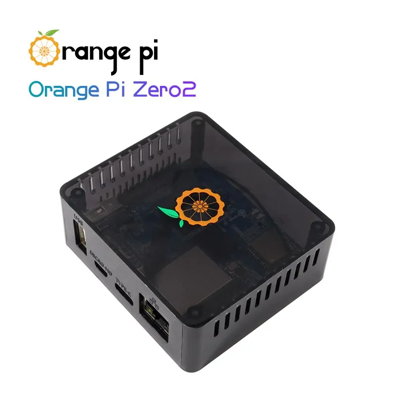 Оригинальный чехол Orange Pi Zero 2, черный чехол из АБС-пластика, опция теплоотвода, прозрачный материал, легкая установка, точное Открытие корпуса