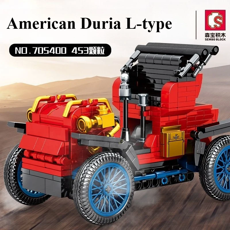 

SEMBO Small Particle Building Block Assembly DIY Puzzle Toy Model Vintage Car Children Birthday Gift Toys Home Decorations