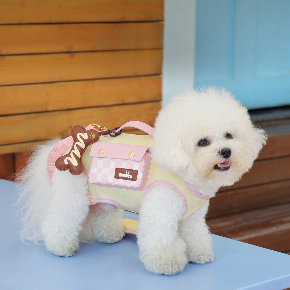 

Wakytu Dog Out Chest Strap Pet Backpack Cat Small Dog Strap Shoulder Bag Leash Chest Back Dog Carriers Bags