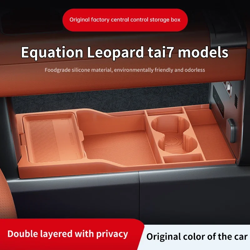 2025 For Formula 7 Titanium 7 Titanium7 Silicone Center Console Below Storage Box Central Control Organizer Mat Silicone