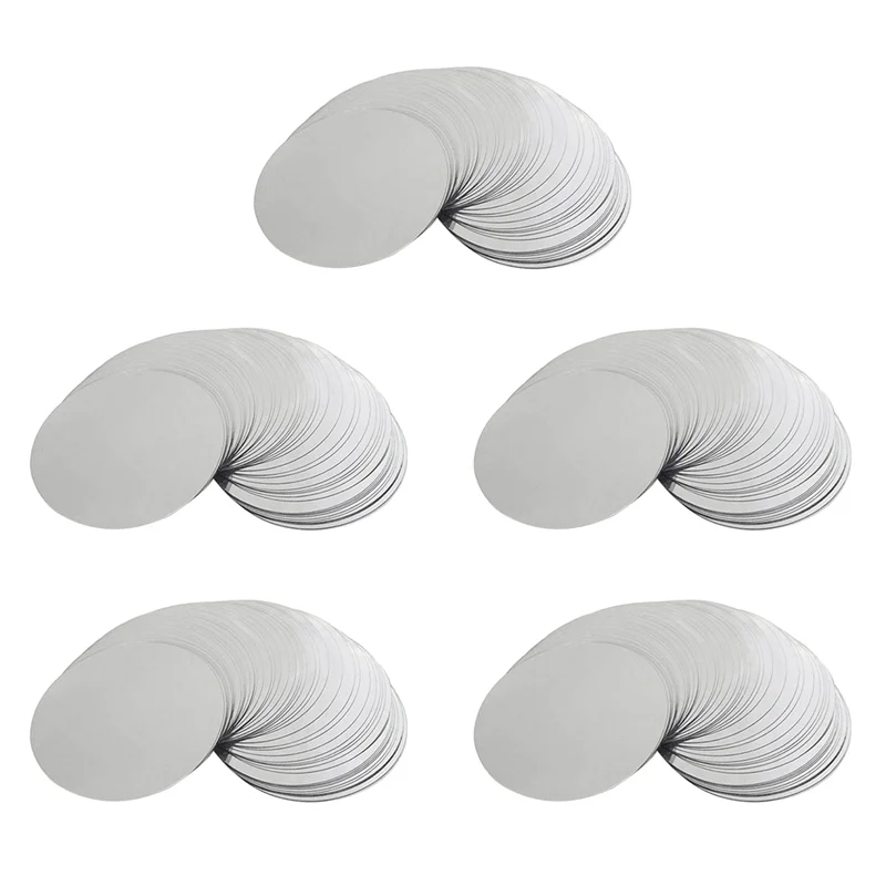 ABUN-1000 Pcs 3 Inch Silver Wine Pourer Discs Drip-Proof Drip Pouring Pour Spout Pour Wine Thin Slice