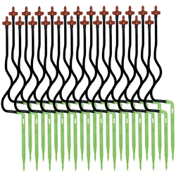 KESLA 50 sztuk nawadniania kropelkowego 2L/H 4L 8L strzałka Drippers podlewanie ogrodu zestaw do organizacji 3/5mm wąż do roślin doniczkowe Bonsai cieplarnianych