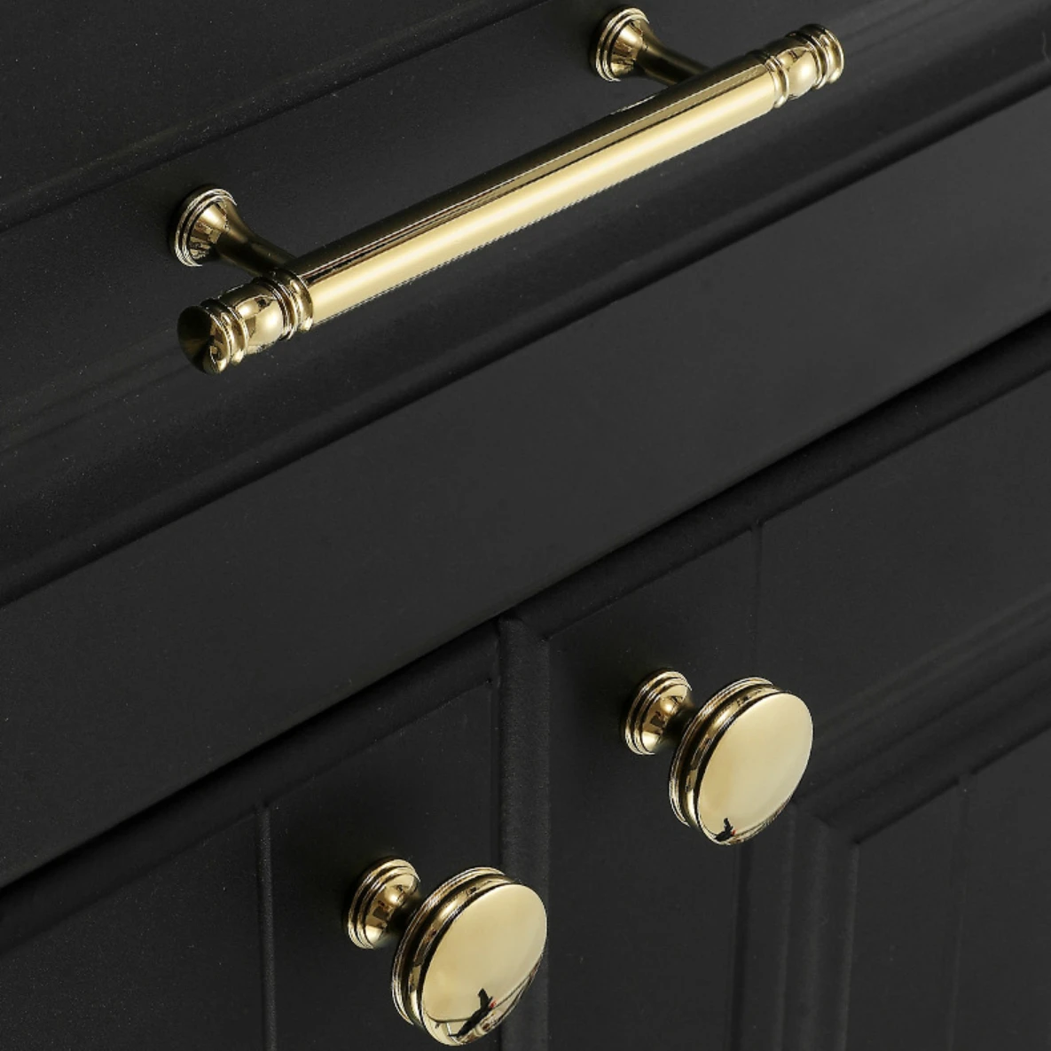 Solid Brass Wardrobe Handle Nordic Chrome-plated Gold Drawer Knob Cabinet Door Handle Kitchen Cabinet Long Handles