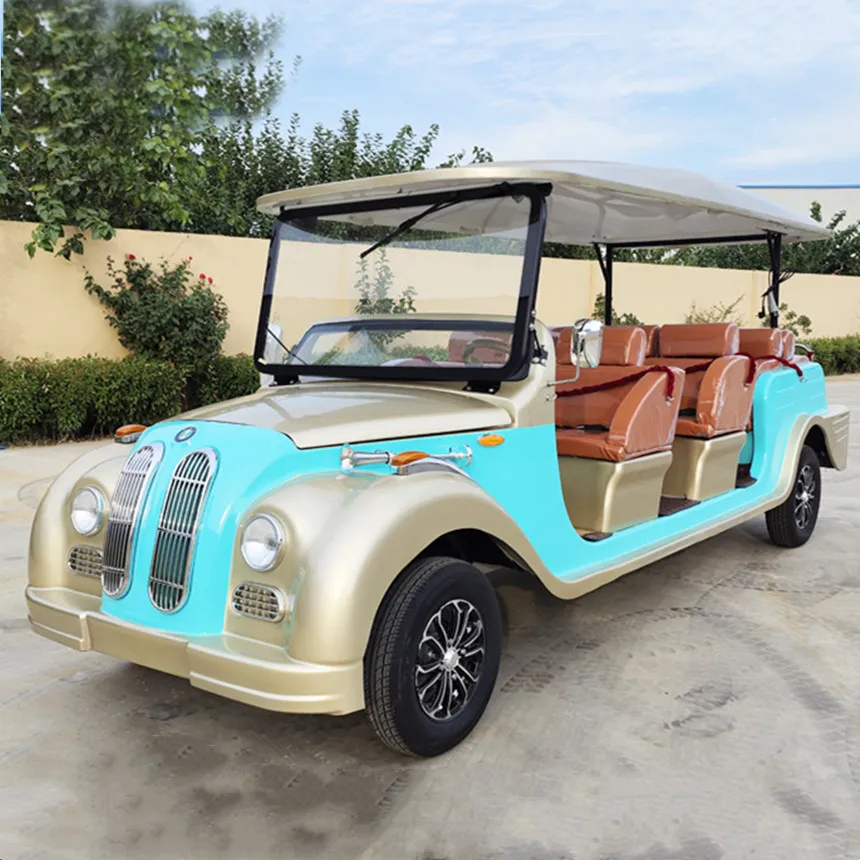 Retro Classic Cars Cheaper Price Antique Classic Cart 72v 60v Lithium Battery Electric antique Tour Bus