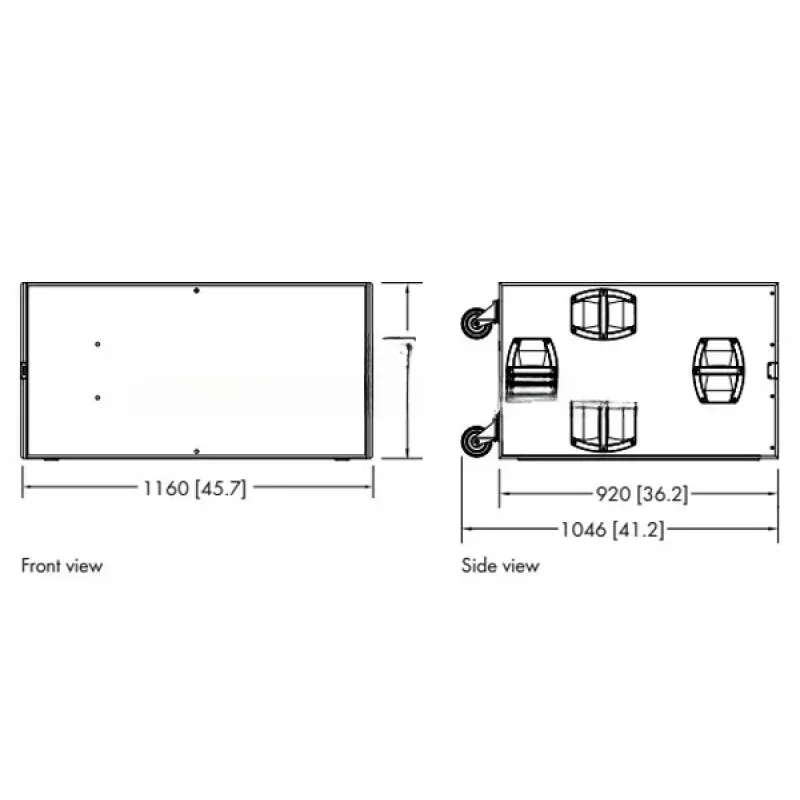 Hot SalesSubwoofer Empty Box Imported Birch. D & B B22 Double 18-inch