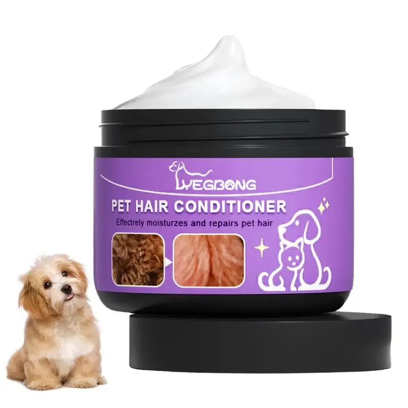 Pet Hair Conditioner Cat Dog Soft Hair FurConditioning Oil Pet Hair Cleaning Care Cream Fluffy  Coat Balm