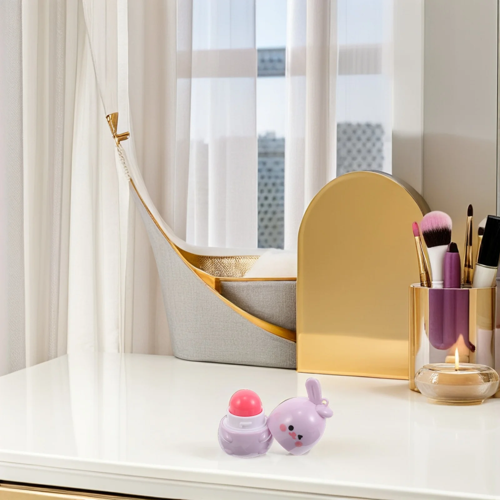 2 Stück niedlicher Häschen-Lippenstift mit Farbwechsel, feuchtigkeitsspendender Lippenbalsam, feuchtigkeitsspendende Lippen, nährende Pflege, feuchtigkeitsspendender Lippenstift