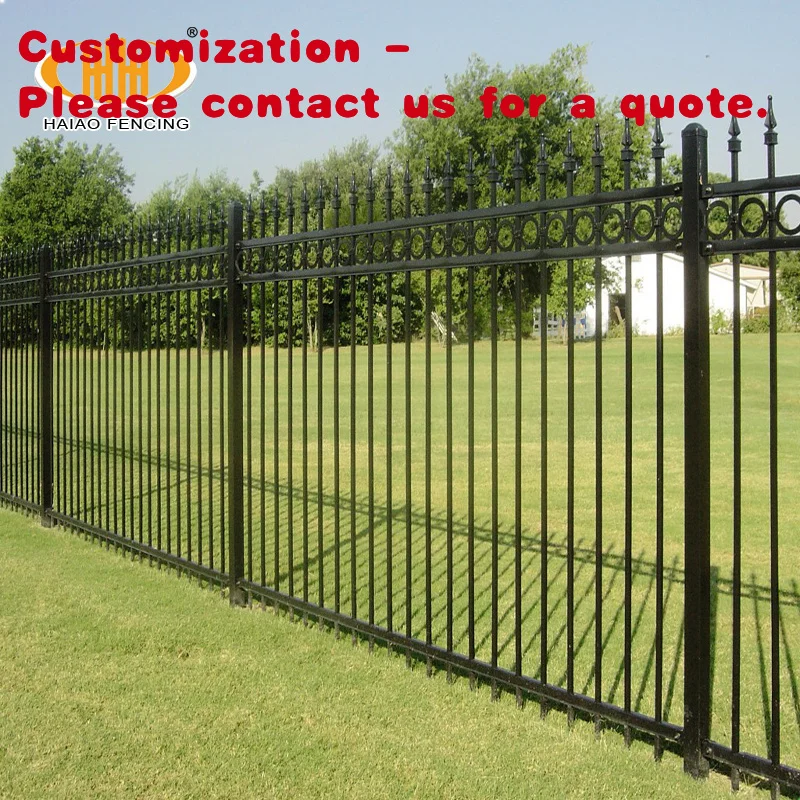 

custom.New Design Cheap Wrought Iron Fence Panel Steel Metal Picket Ornamental Fence