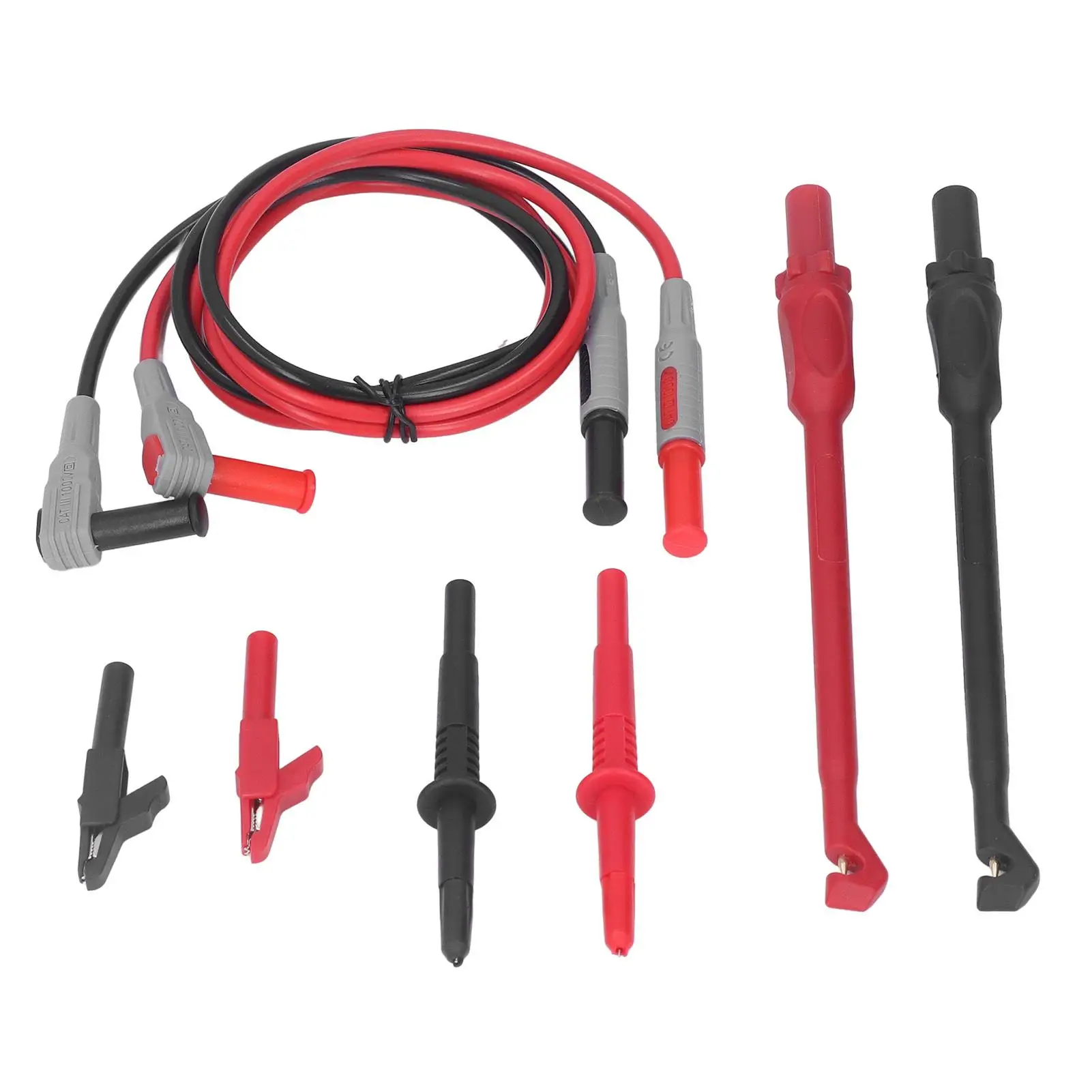 

Multimeter Test Leads Probes for electrical Power Measurement 30VAC to 60VAC High Precision