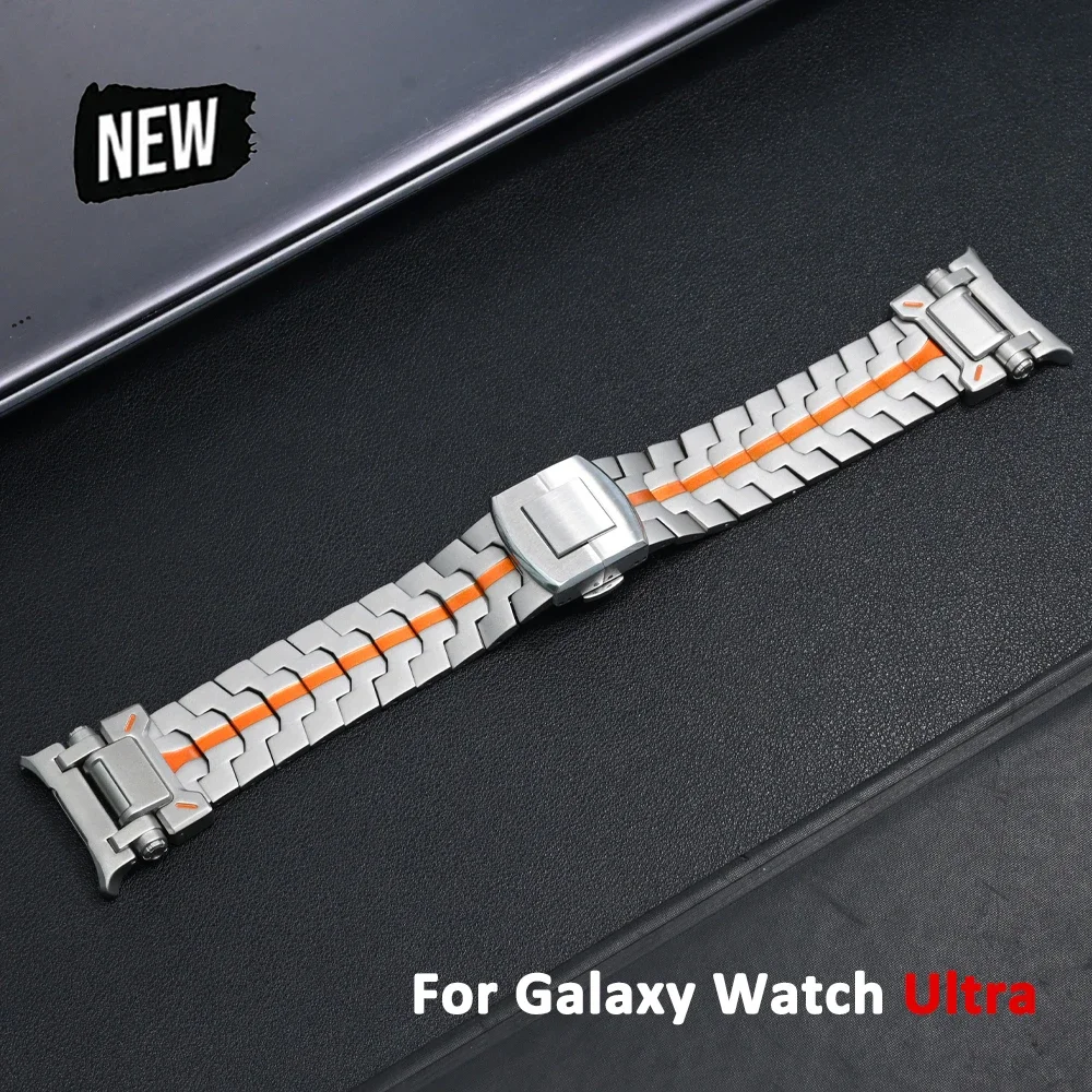 No Gaps Titanium Strap for Samsung Galaxy Watch Ultra 47mm Replaced Accessories Business Band For GALAXY watch 47 ULTRA Bracelet