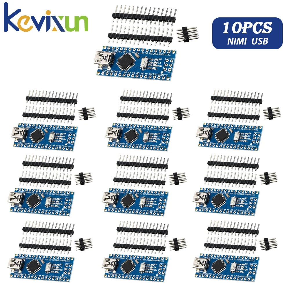 1-10pcs MINI USB For Nano V3.0 ATmega328P CH340G Micro-controller board for arduino Type-C / Micro USB 328P NANO 3.0 CH340