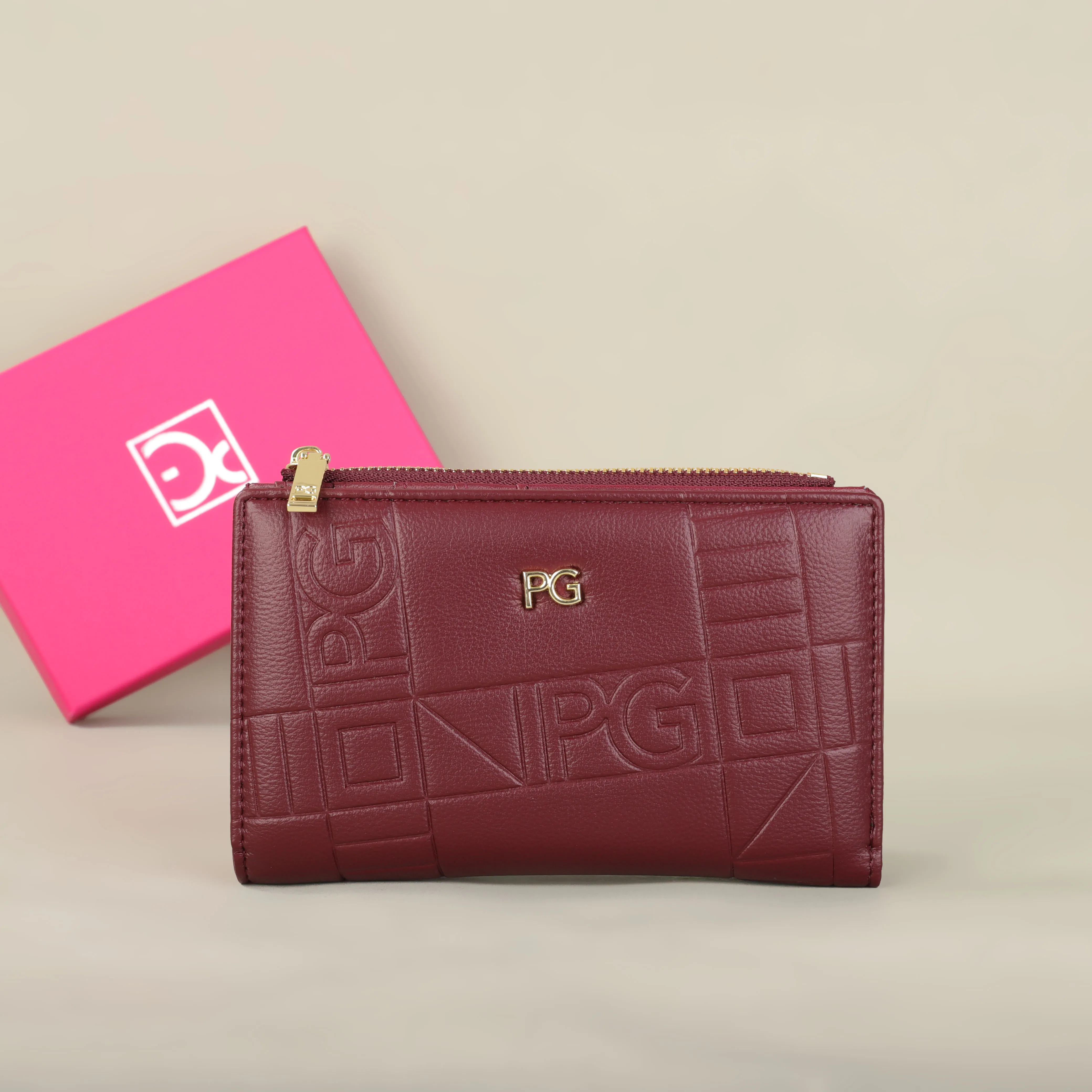 

PG PATSY GARIS Women's Wallet Fashion Letter Color Pattern Classic Retro Long Storage Wallet PU Material Women's Wallet