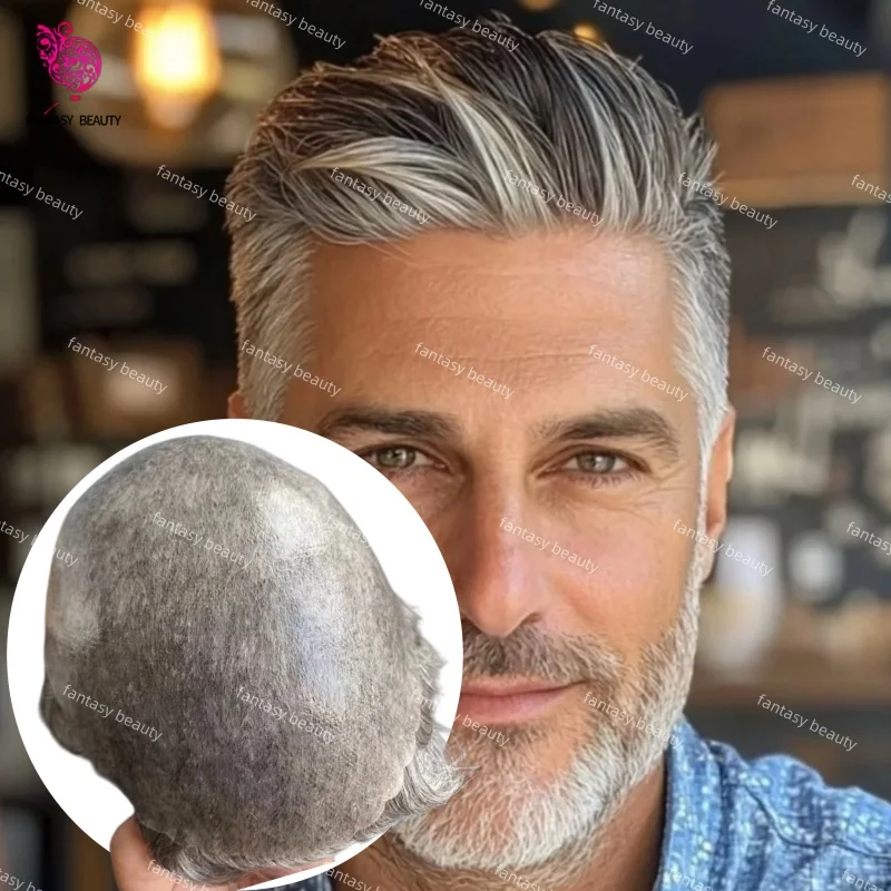 

Натуральная линия роста волос 1b40 # 1B50 # 1B65 # Мужской парик 1B80 с инъекционной основой из ПУ 0,1 мм, 100% европейские человеческие волосы, мужской тупе, протез для волос