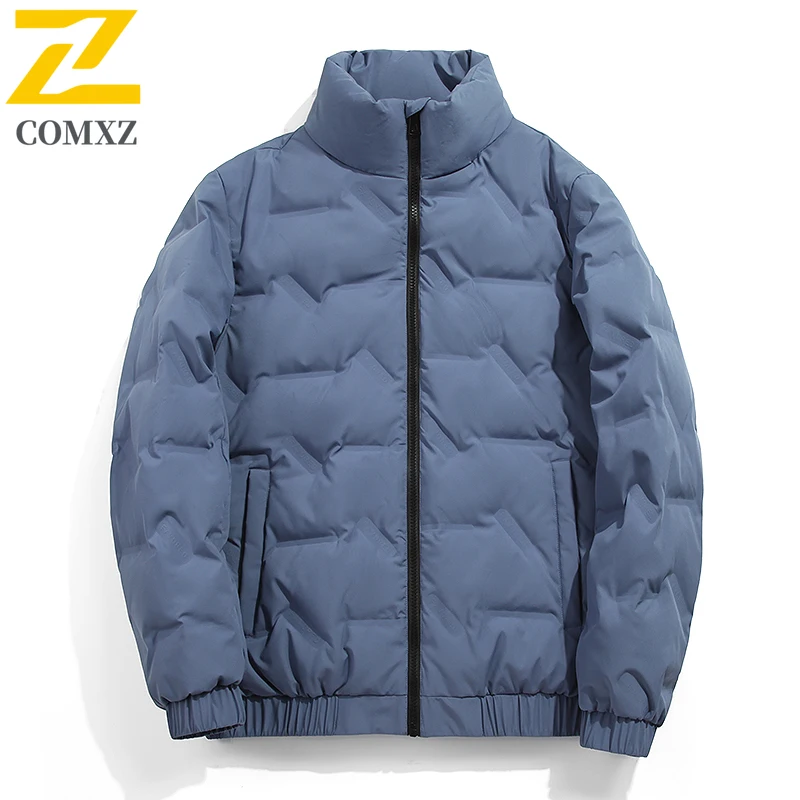 

Men Parker Coat Winter Warm Windproof Outdoor Skiing Cotton-Padded Jacket Travel Streetwear Fashion Casual Preppy Bread Jacket