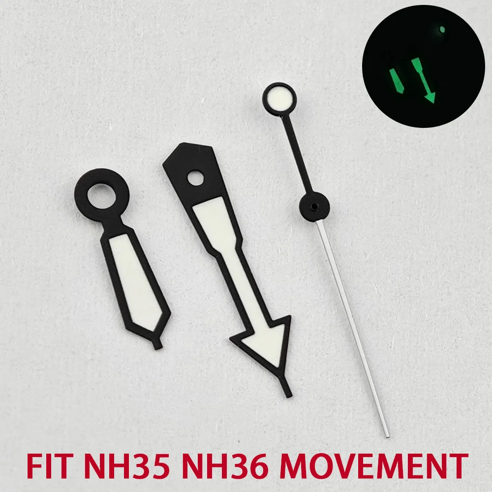 スポーツウォッチ,nh35nh36,グリーン,ブルー,グリーン,シルバー,アクセサリーに適した高品質の時計ポインター