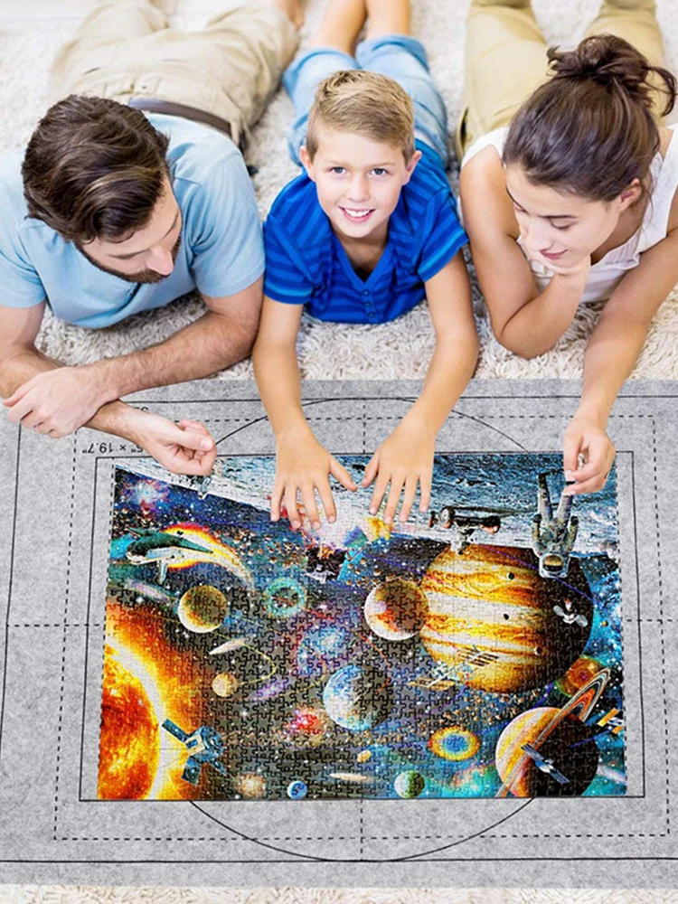 Puzzle-Aufbewahrungsdecke für Kinder, Puzzle-Spielzeug, mehrere Spezifikationen mit Tasche, tragbar, Eltern-Kind-Früherziehung, Geschenke TMZ – Detail 11