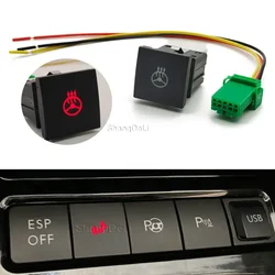 Auto Steering Wheel Heating Button Switch Red LED Light For VW Golf 6 Golf Jetta MK6 Caddy EOS Scirocco 2009 2010 2011