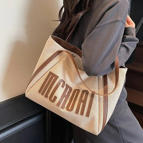 

Women's Large-Capacity Canvas Bag 2025 - New Casual Versatile, Single-Shoulder Tote for Daily Commute