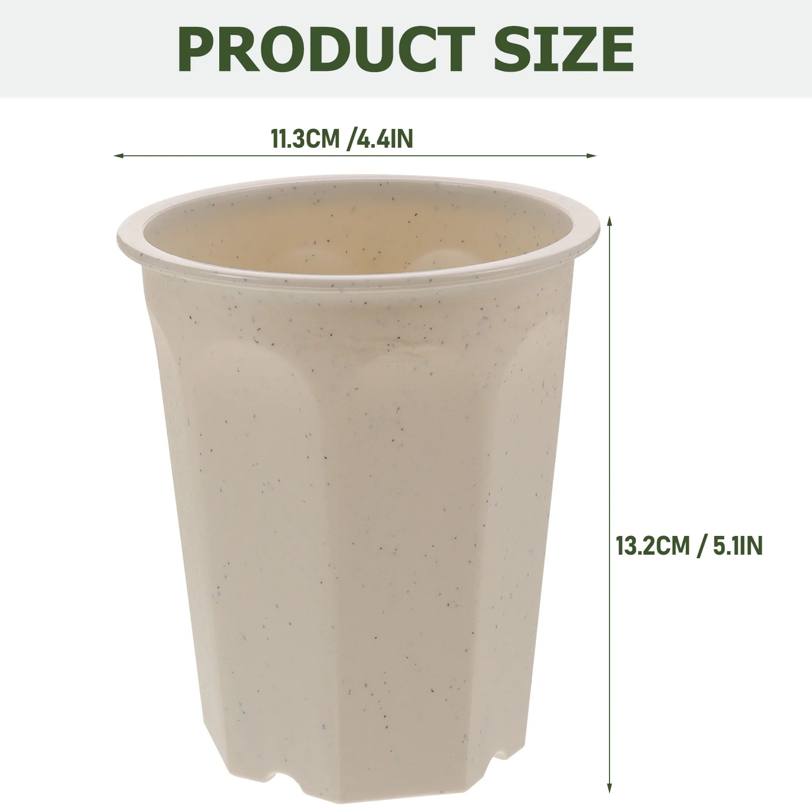 

8Pcs High Waist Plastic Deep Nursery Pots Stackable Planters for Succulent Plants Flowers Garden Supplies Deep Nursery Pots