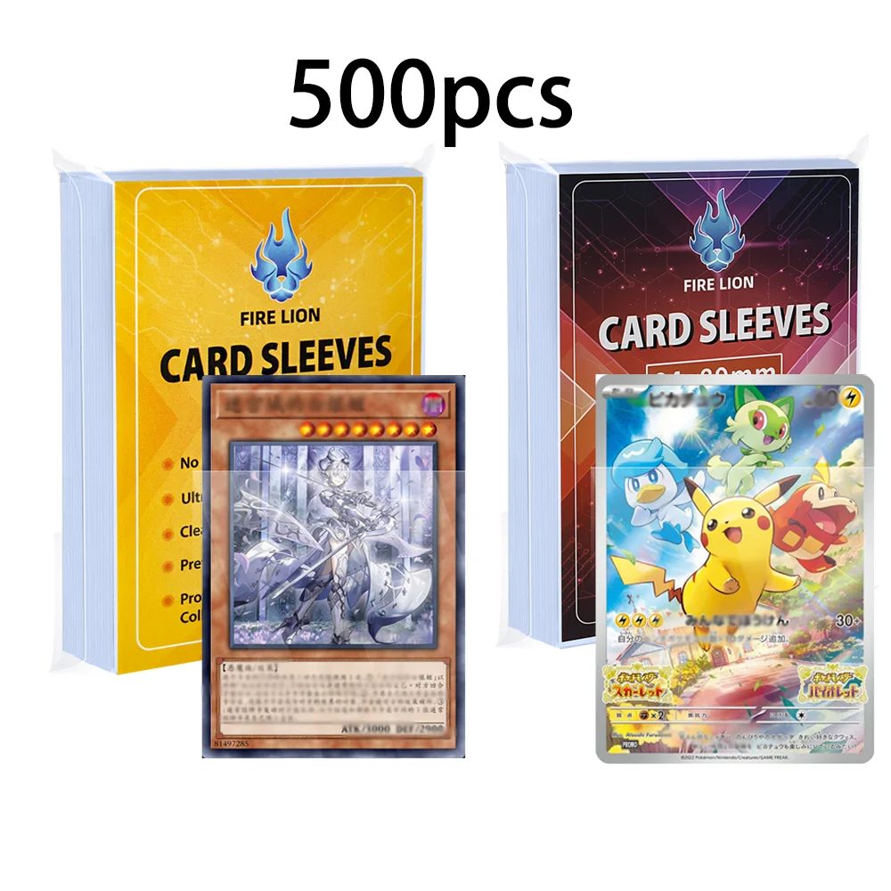 61x88mm/64x89mm 프리미엄 투명 카드 보호 슬리브 (카드 게임용), 매직/YGO/PKM/MTG 카드용 탑로더