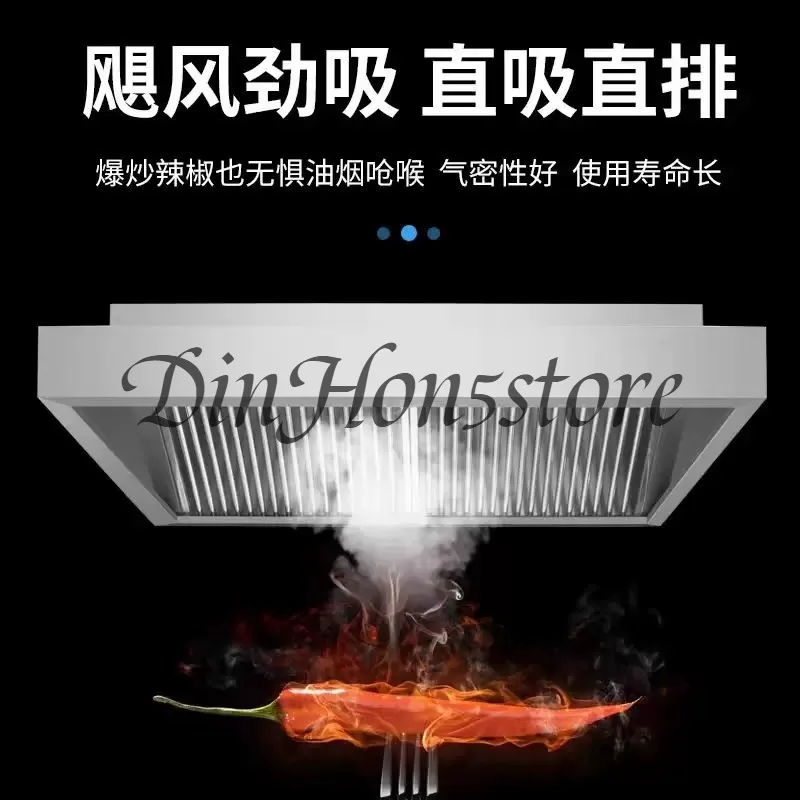 Thickened Stainless Steel Range Hood Powerful Suction Purification Oil Fume Extractor Hood (Single Hood)