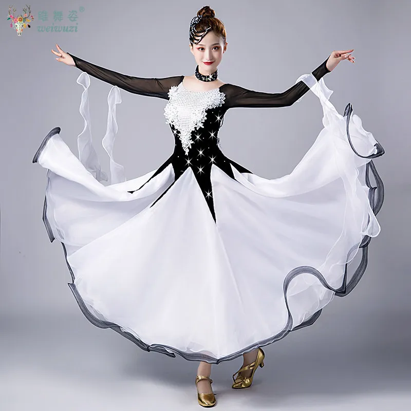 

Waltz Ballroom Dancing Dresses Adult High Quality Elegant Standard Modren Dance Skirt Ballroom Competition Dance Dress Women