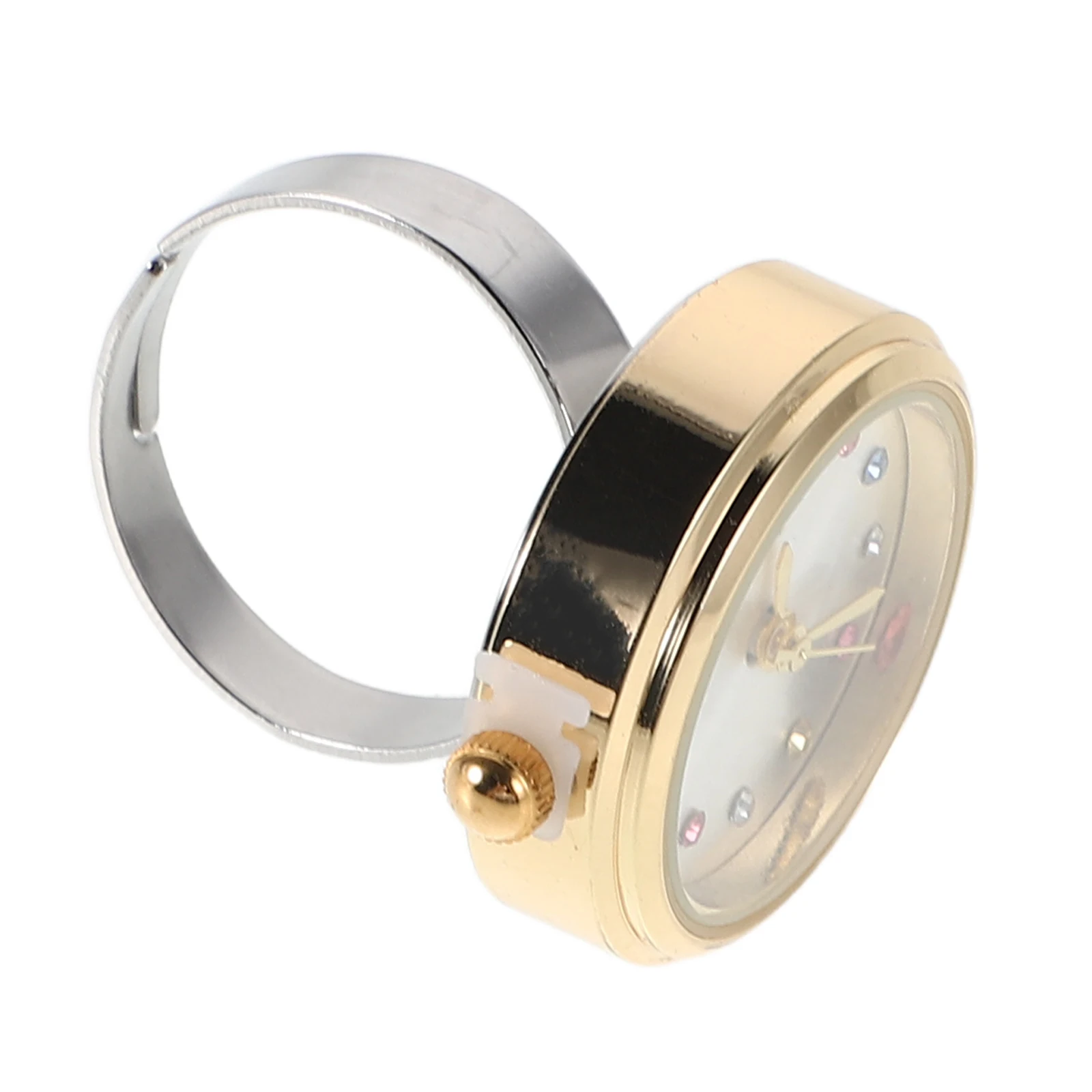 

Waterproof Mini Finger Watch Colorful Rhinestone Stylish Small Ring Watch for Students and Outdoor Finger Watches for Women