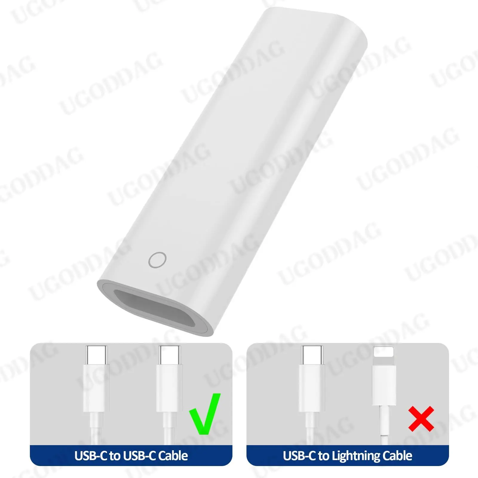 Adapter USB C do ołówka 1. Generacji dla iPada 10. Generacji typ żeński C do błyskawicy adaptery do ładowania ołówka 1. Generacji