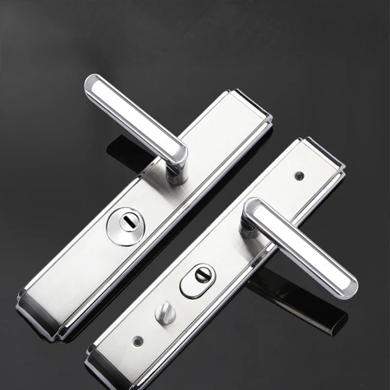 

Wire Drawn Anti-theft Door Handle, Thickened Handle, 304 Stainless Steel Panel, Anti Pry Entry Door Handle