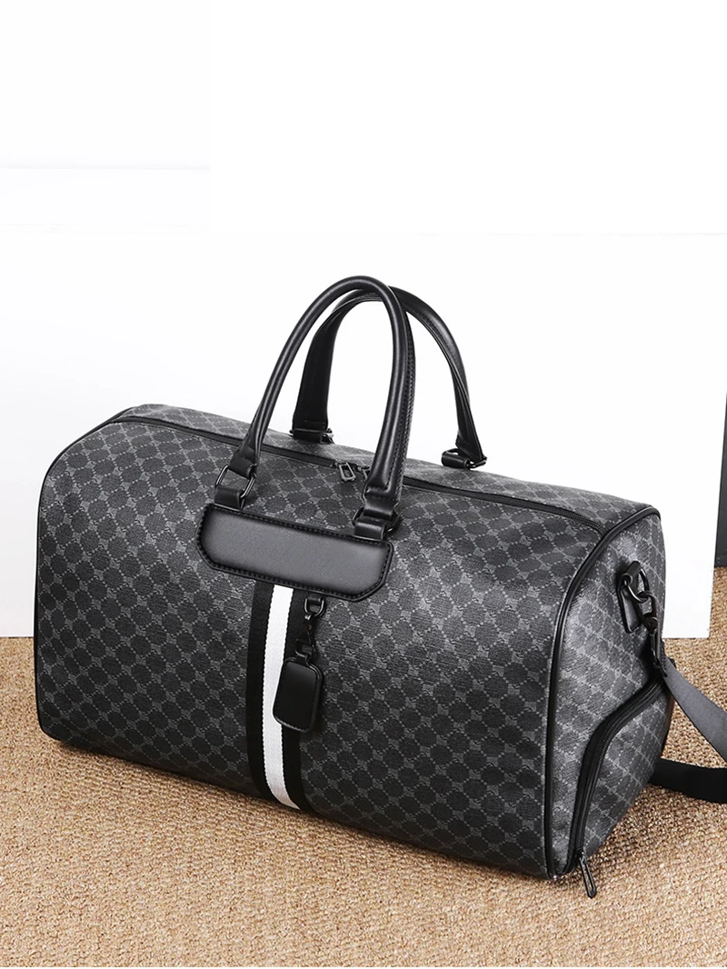 

PVC Travel Duffle Totes Bag Men's Gym Fashion Fitness Luxury Business Large Capacity Luggage Handbag Outdoor Shoe Pocket Bag