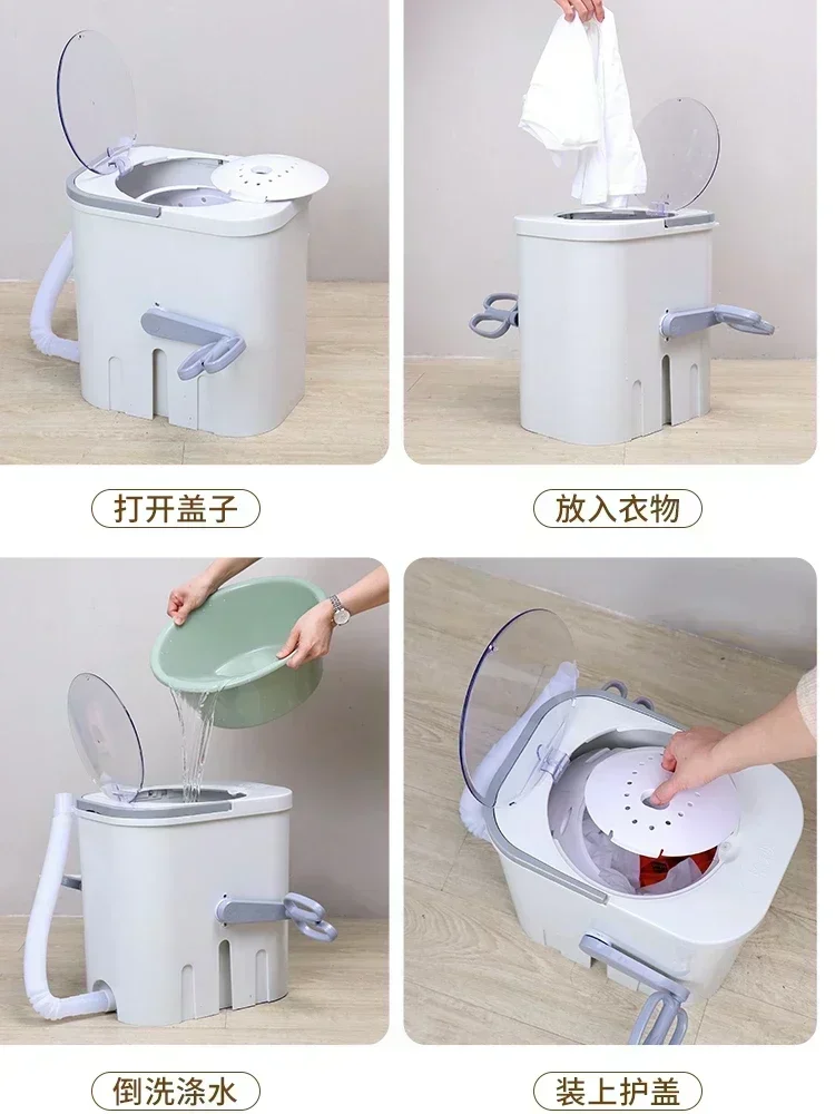 Household new Small Portable Washing Machine Washing Socks Without Electricity Mini Washing ManualStudent Dormitory Hand-cranked