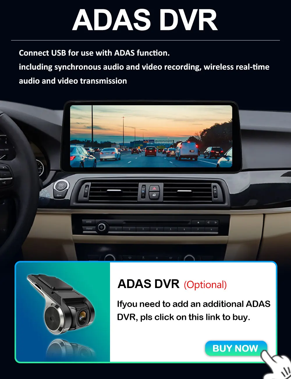 Android 16 Kabelloses Carplay Autoradio Multimedia-Player für BMW 5er F10 F11 2010 - 2017 CIC NBT System QLED Bildschirm GPS WLAN – Detail 17