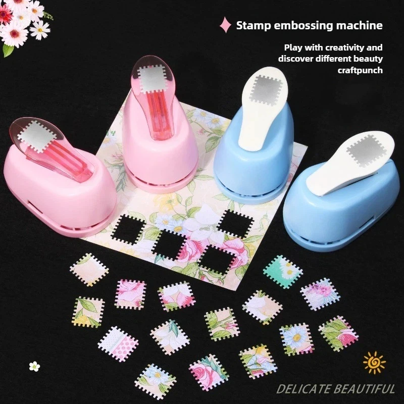 Nova borda de carimbo diy perfurador forma artesanato perfurador máquina de gravação fácil pressão para fazer carimbo presentes criativos