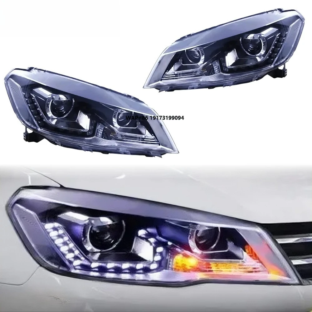 

Jetta Headlights 2013-2016 LED Lens Upgrade Front Lamp Car Accessories Hot Selling Plug and Play DRL