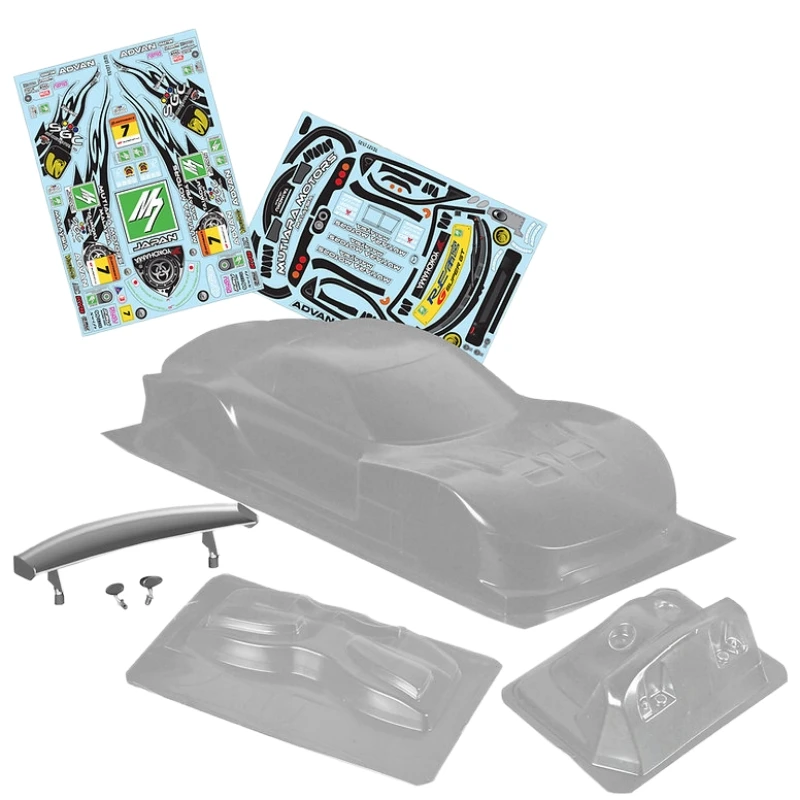 1/10 Mazda RX7 SGC7 w/ Light Buckles and Spoiler. 190mm Body. 1/10 On Road shell. RC Drift car Option part. Tamiya tt02 Chassis