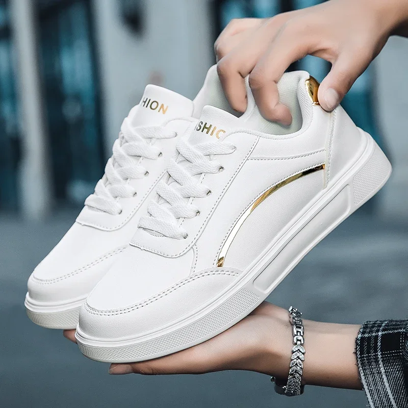 

White Sneakers Women Spring Autumn Sports Skateboard Shoes Fashion Comfortable Leather Sneakers Shoes Outdoor Casual Shoes Women