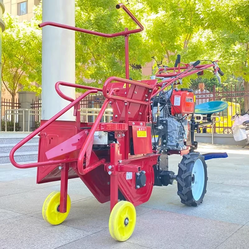Fully Automatic Single-Row Corn Harvester,Fuel-Powered with Electric Start,Corn Stalk Shredding,Fully Enclosed Worm (Customized)