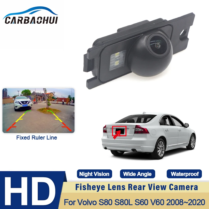 

Car Rear View Camera For Volvo S80 S80L S60 V60 2008~2020 CCD HD Night Vision Reverse Backup Camera License Plate camera