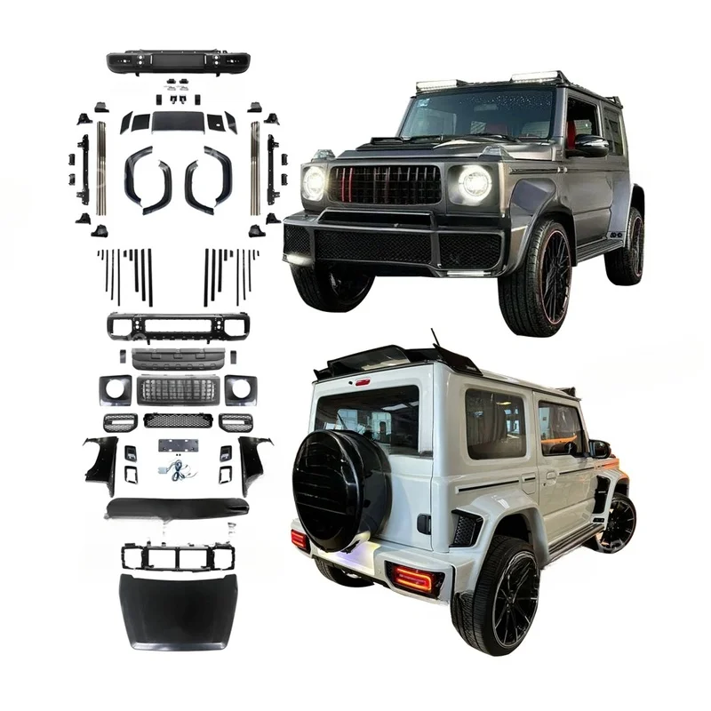 High Quality BRAB800 Style Wide Fender Full Body Kit With Engine Cover Bumper For Jimny Exterior Upgrade Parts