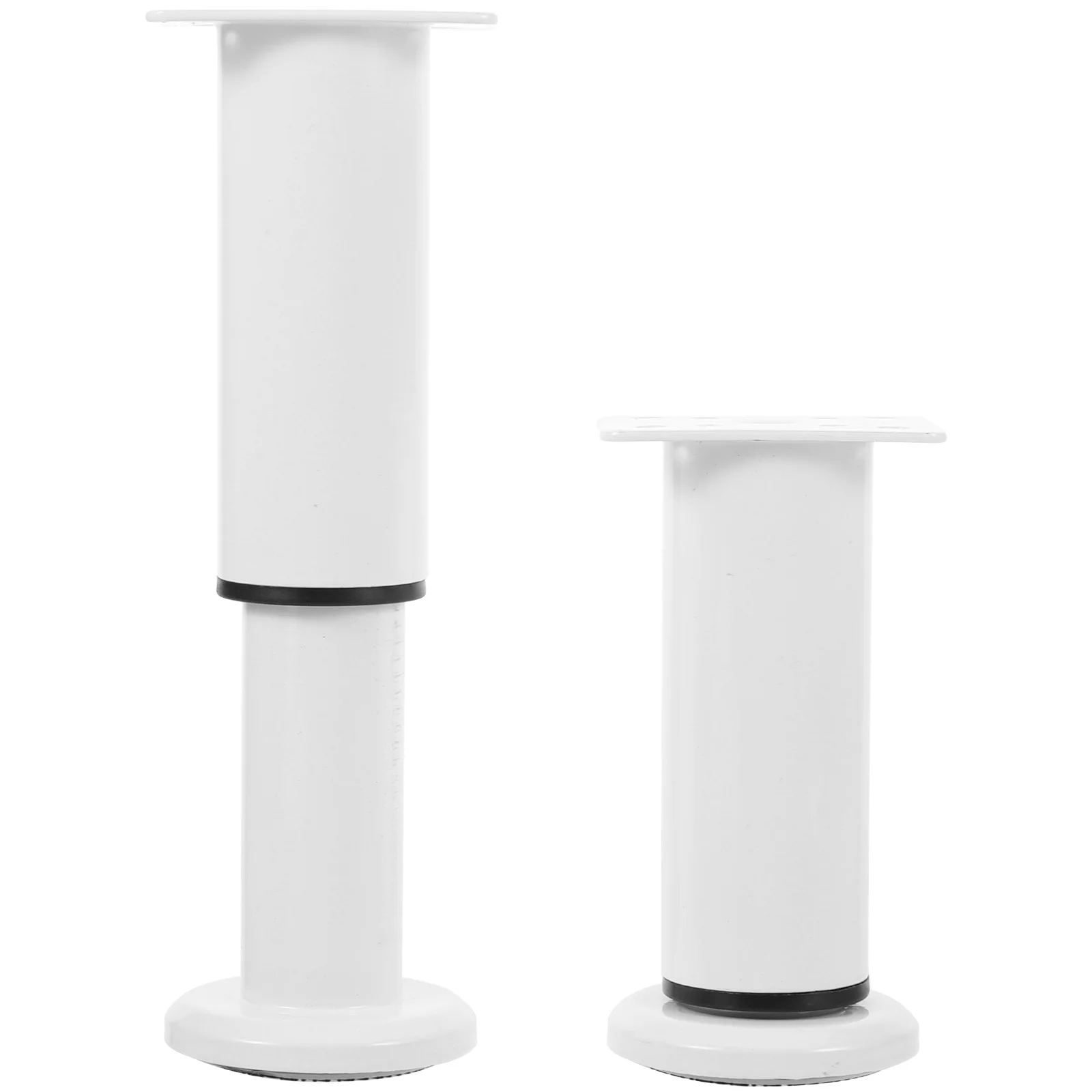 Patas de soporte para muebles, repuesto sólido de Metal blanco para sofá, gabinete, mesa, patas para muebles, 2 uds.